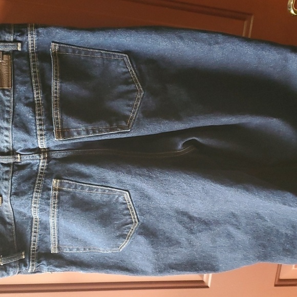 Land's End blue jeans relaxed fit traditional waist size 18P - Picture 8 of 11